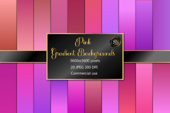 Download Pink Gradient Digital Paper Pack - Pack Collection