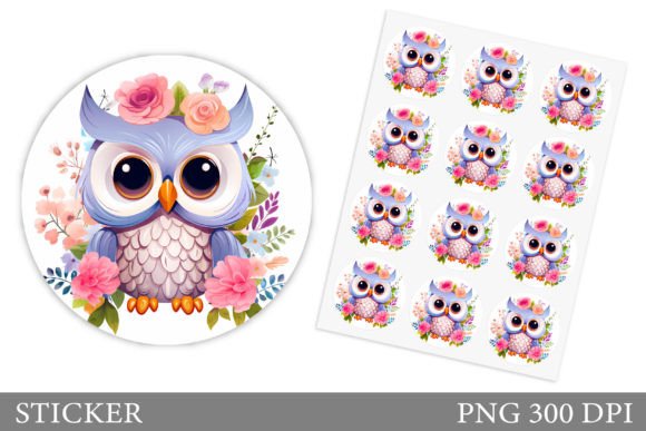Download Cute Owl Sticker Design - Premium Resources