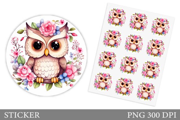 Download Cute Owl Sticker Design - Premium Resources