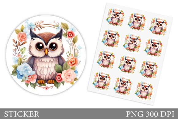 Download Cute Owl Sticker Design - Premium Resources