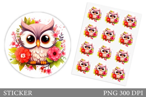Download Cute Owl Sticker Design - Premium Resources