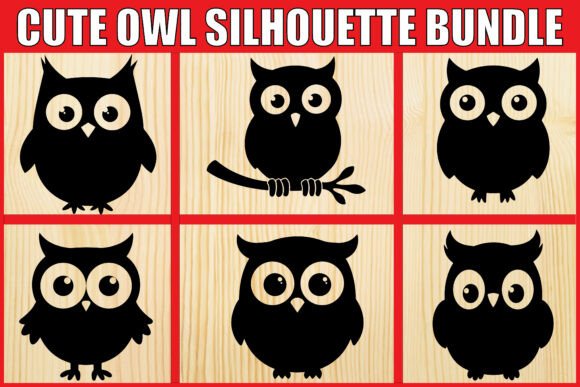 Download Cute Owl Silhouette SVG Bundle - Cute owl Collection