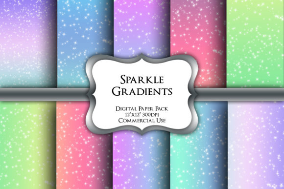 Download Sparkle Rainbows Digital Paper Pack - Pack Collection