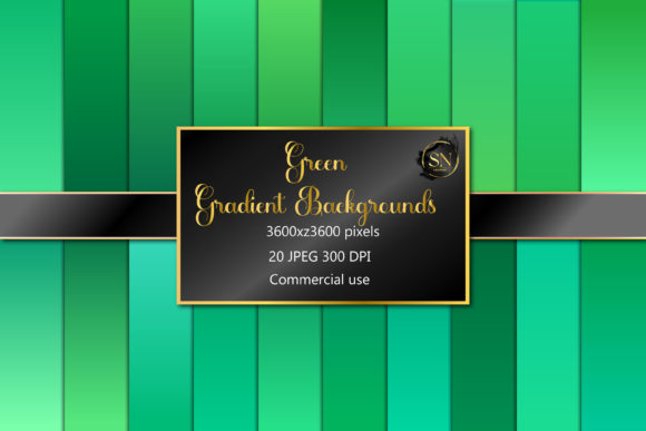 Download Dark Green Gradient Digital Paper Pack - Pack Collection