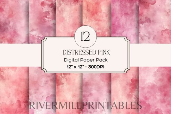 Download Grunge Pink Digital Paper Pack - Pack Collection