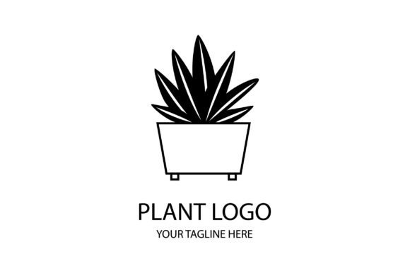 Download Black and White Logo - Plant #118 - Premium Resources